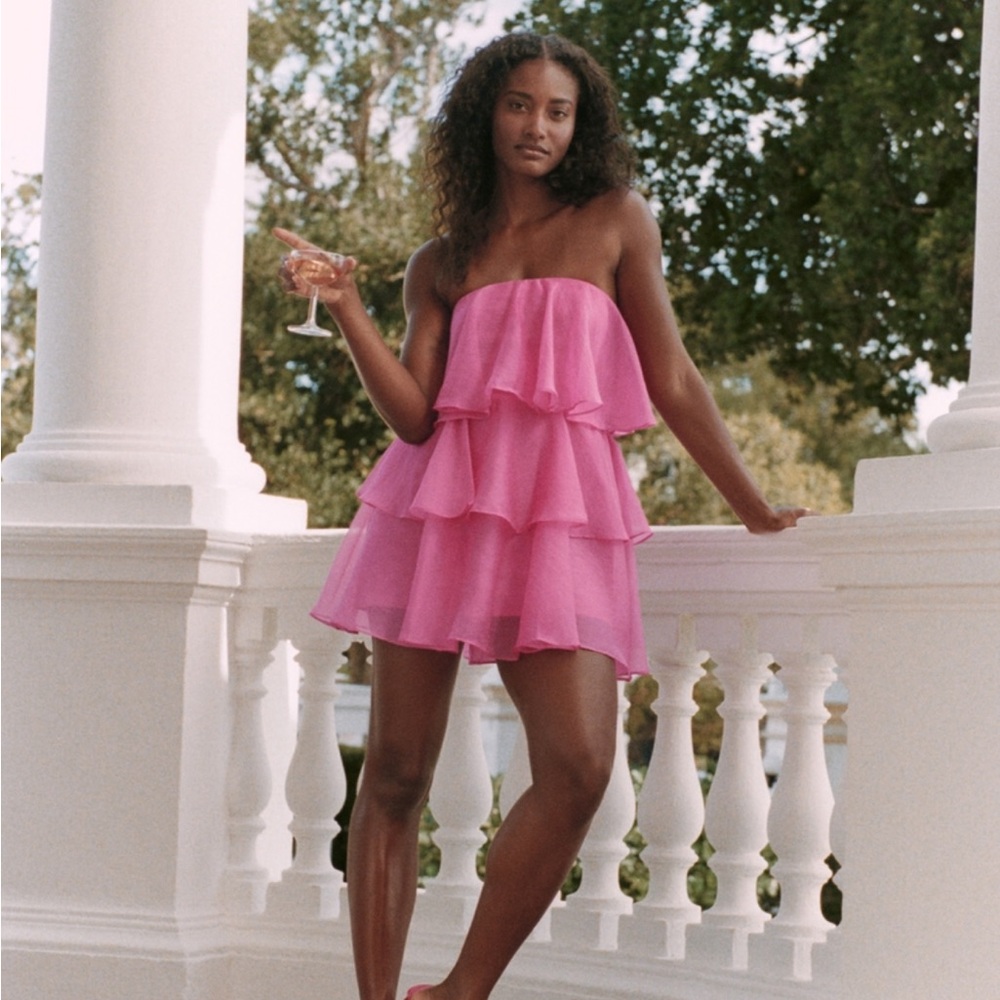 NWT Abercrombie Tiered Strapless Dress